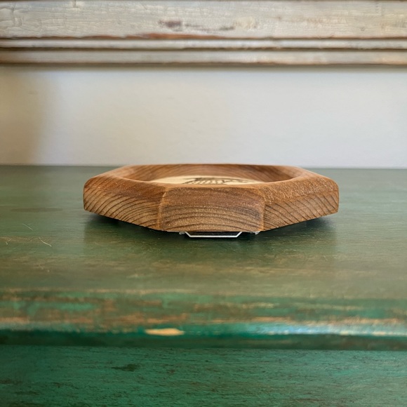 Framed Needlepoint of Rocking Chair on Rug | Wood Frame | 7” T, 5-1/4” W - Picture 5 of 9